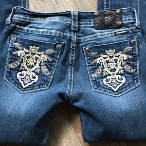 Miss Me 29 Boot Jean Ornate Crest